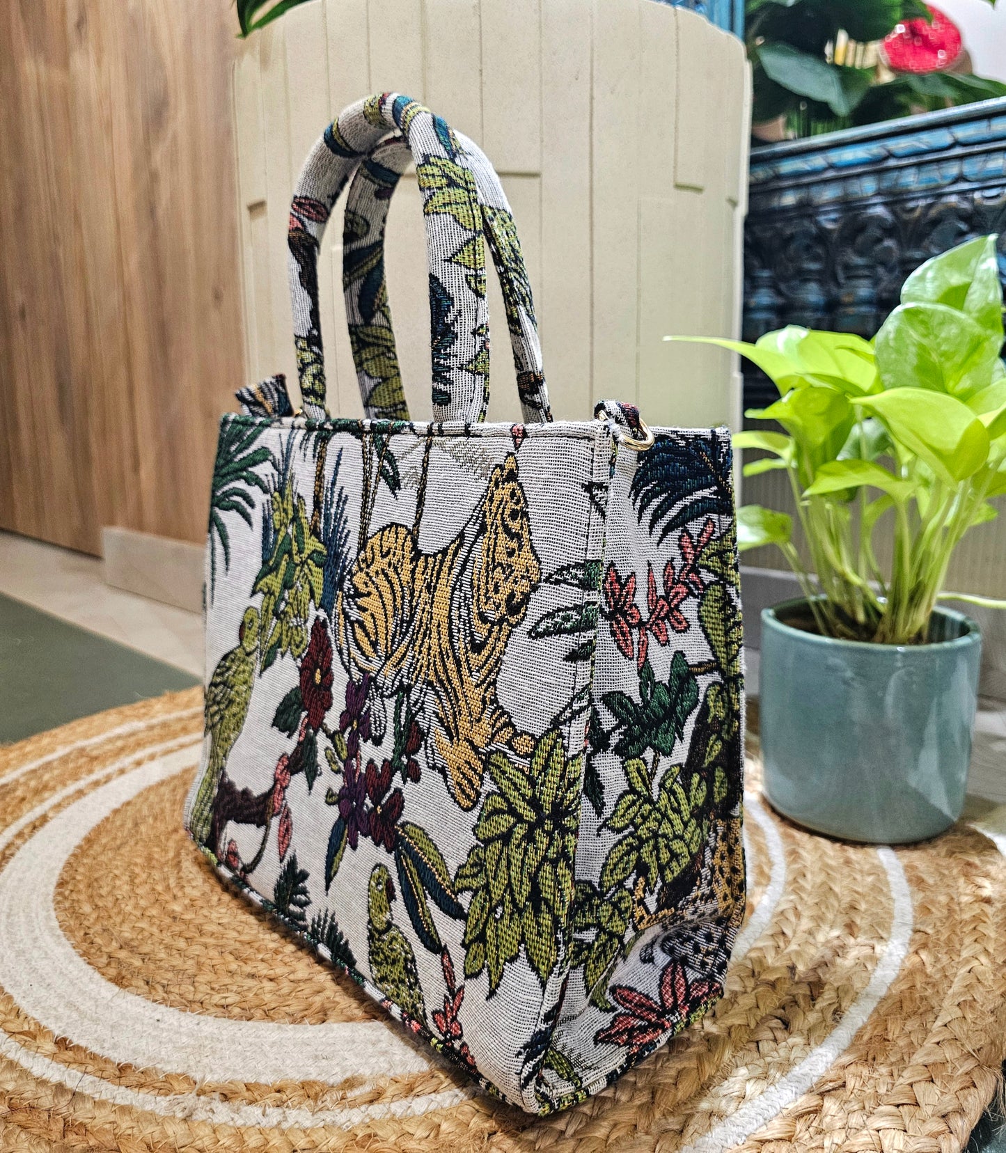 Jungle Print Mini tote