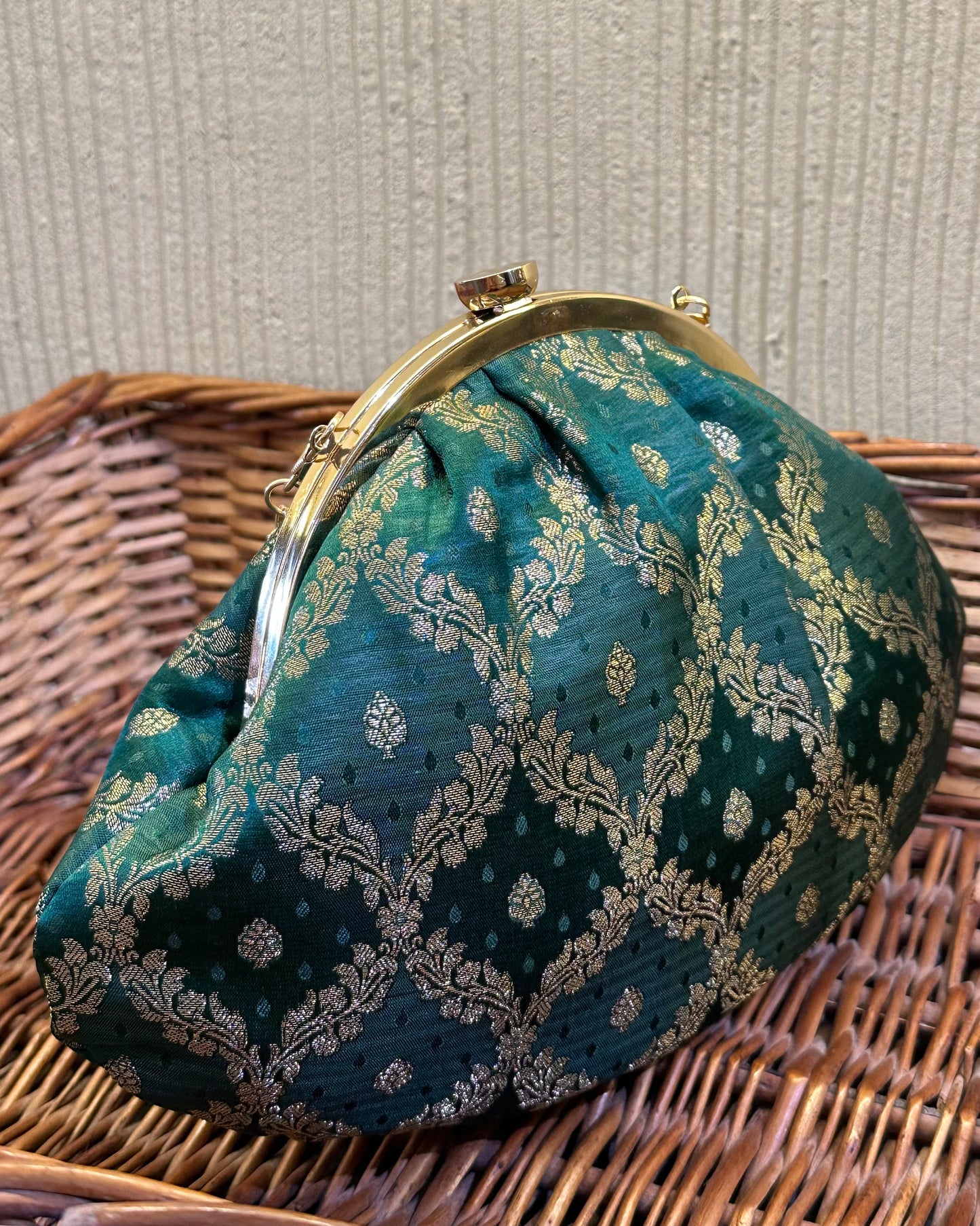 Green Half moon bag