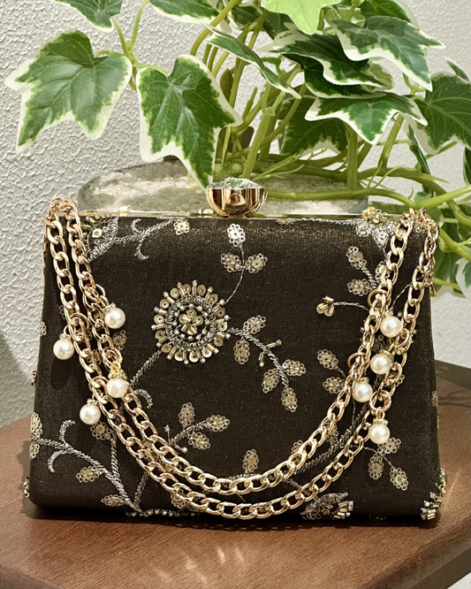Gold Green Dual Royelle Bag