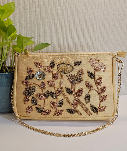 Gold Hand Work Pochette