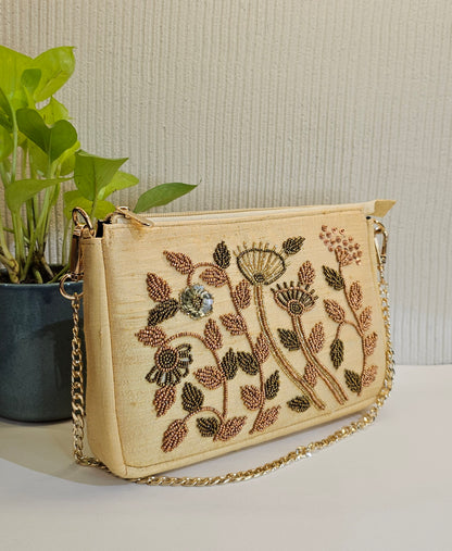 Gold Hand Work Pochette