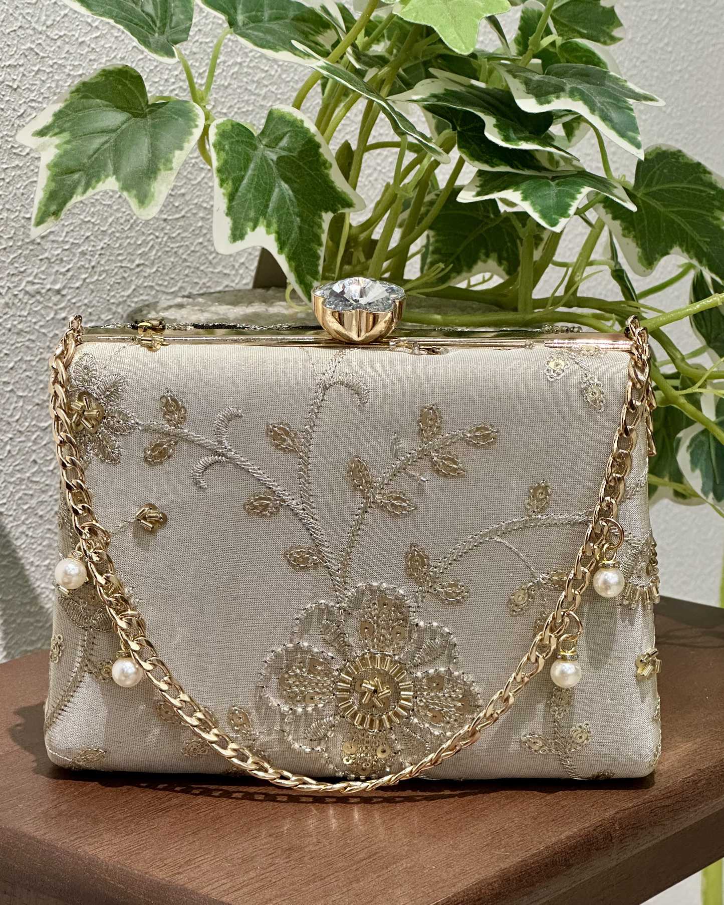 Gold Green Dual Royelle Bag
