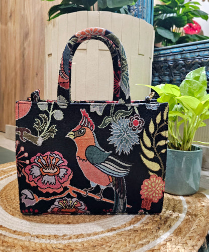Birdie Print Mini tote