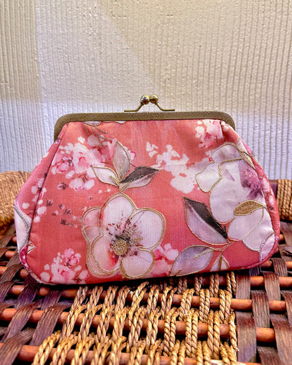 Orange Floral Satchels