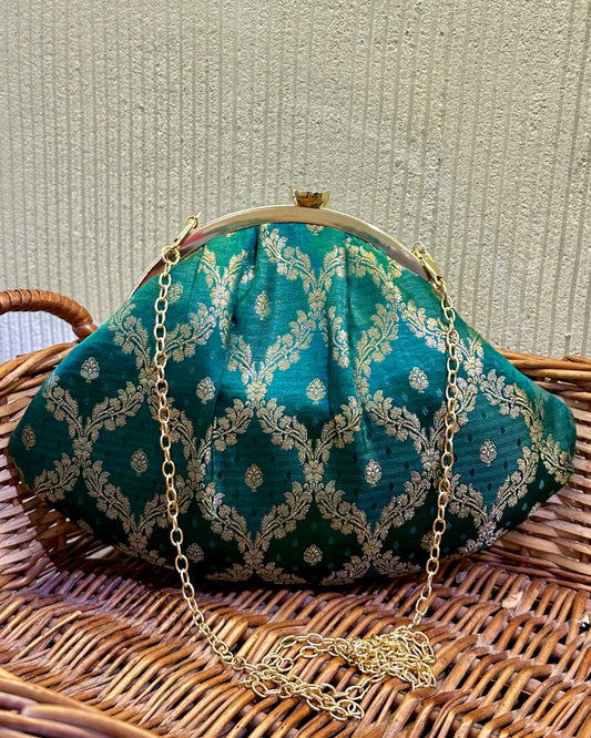 Green Half moon bag