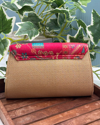 Pink FLORAL Basic Clutch