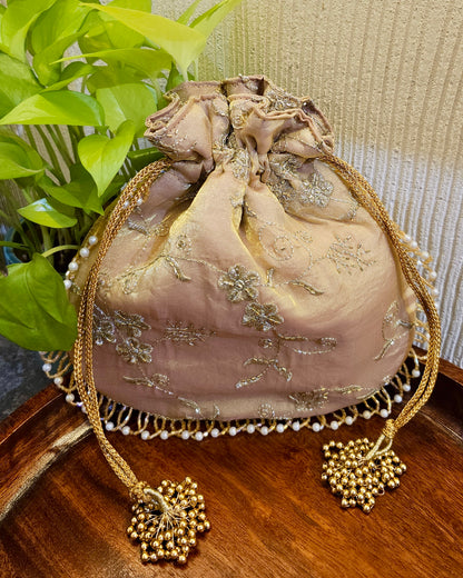Gold sequin Potli