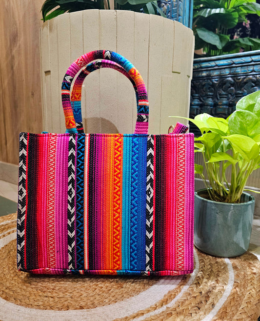 Multicolored Mini tote