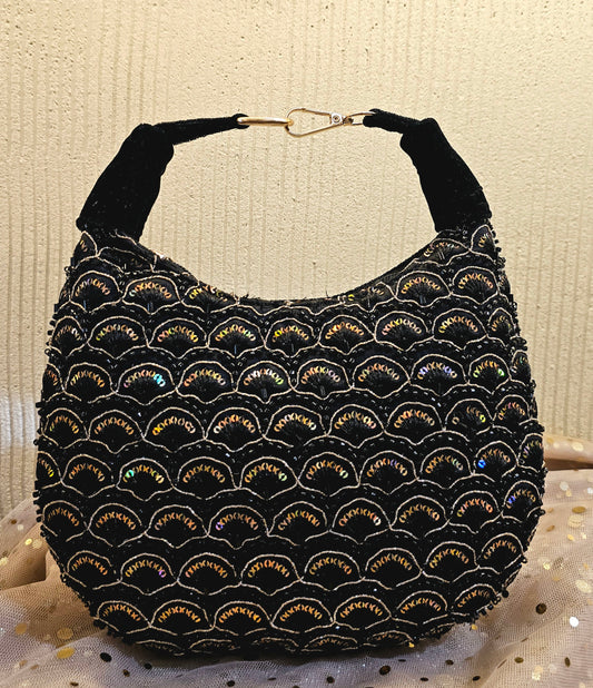 The Moon Bag- Gold Embroidered