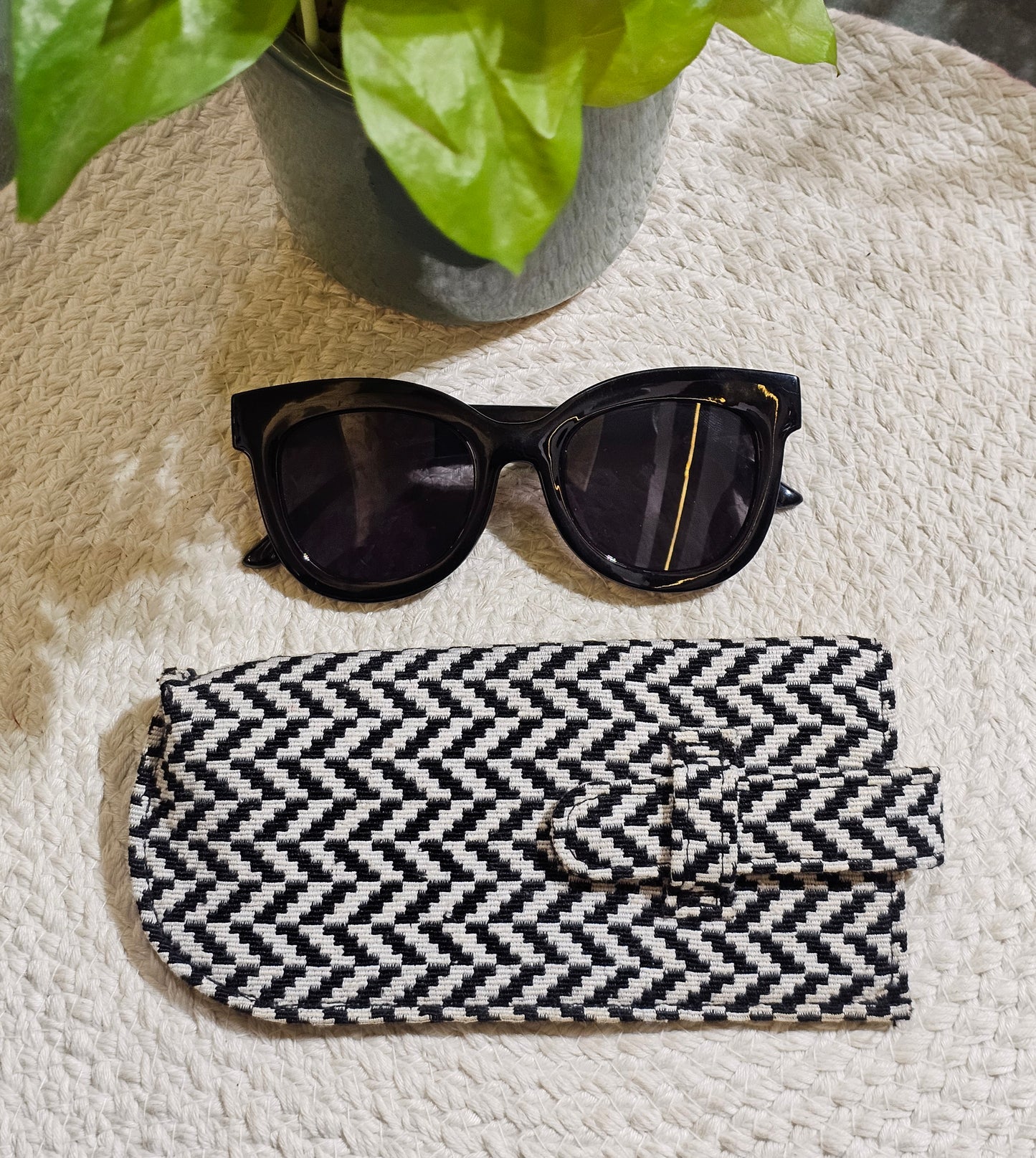 Tiny Zigzag Zest Sunglass Pouch