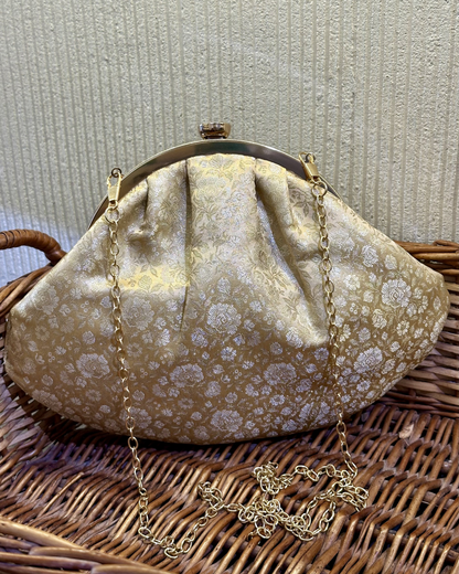 Rose Gold Half Moon Bag