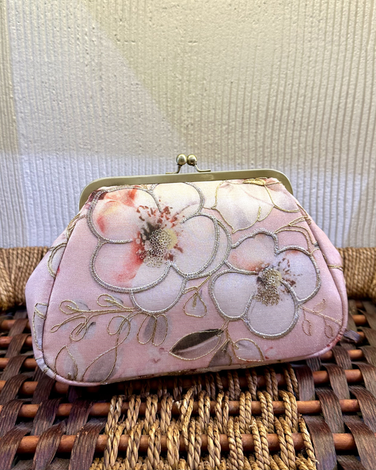 Peach Floral Satchels