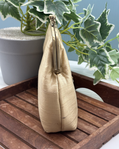 The Tanjore art Purse-beige