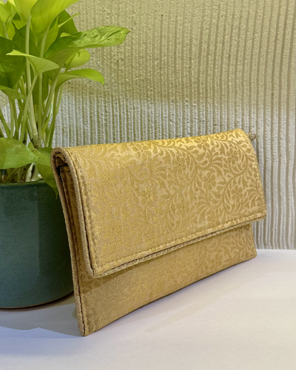 Ethnic Wallets- Gold Banarasi