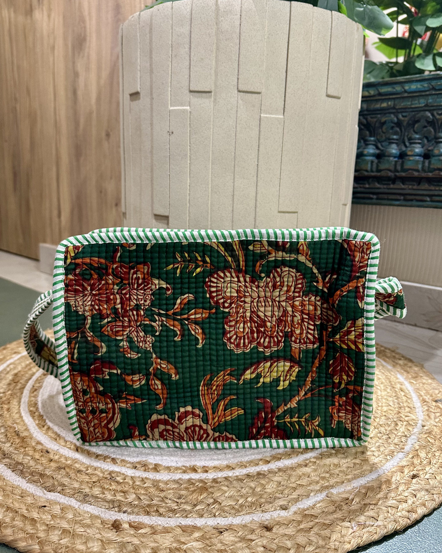 Jaipur sling-Green floral