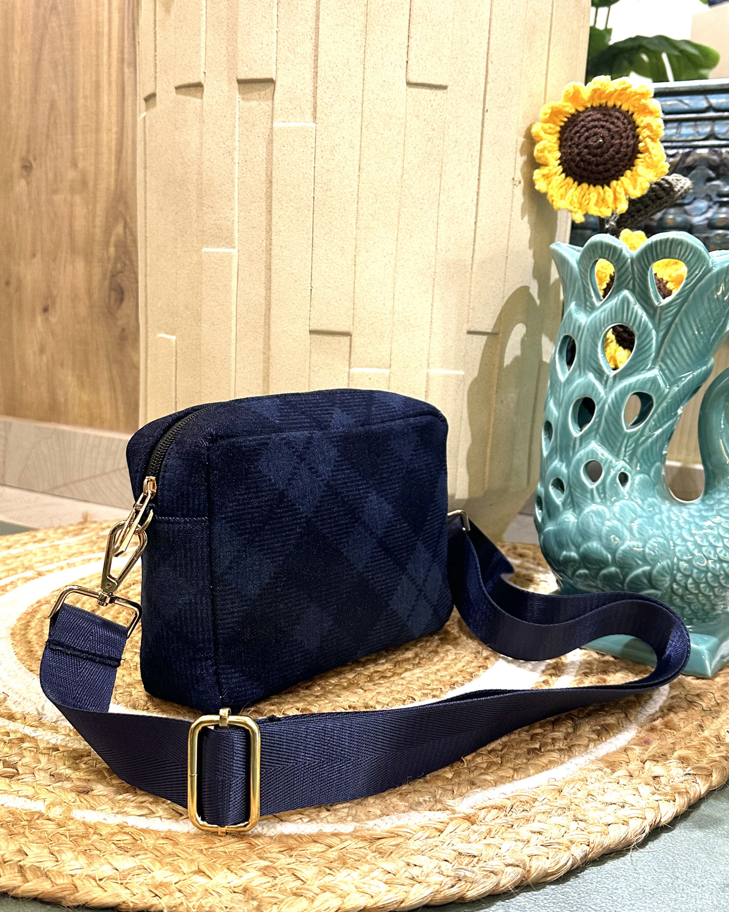 Denim Crossbody Bag